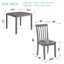 Dining Set, Square Wooden Dining Table With  Upholstered Chairs  Kitchen, Dining Room