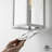 Olar Classic 18'' H 1-Light Outdoor Wall Sconce, White Rectangular Metal Frame with Clear Glass Shade, Waterproof-2012777965-1959659239-1974913240