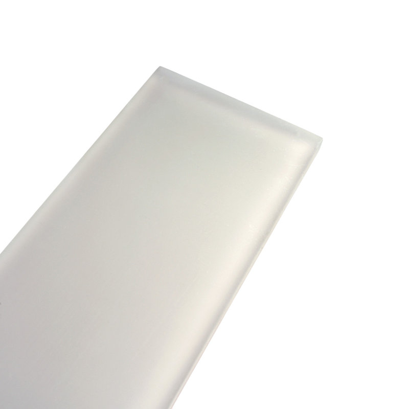 3"X 12" Matte Finished Glass Subway Tile, Warm Greige