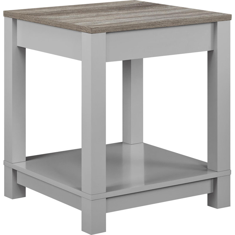 Aaron End Table, Grey