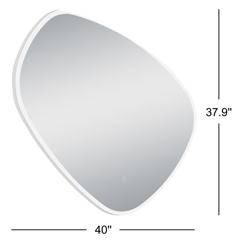 Casiyah Free Form Mirror, 37.9" H x 40" W