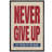 Never Give Up, Framed Master Bedroom Wall Art Canvas Print-106766923-106766925