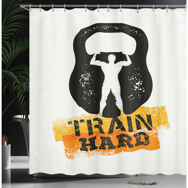Shower Curtain with Hooks Included, 105"H x 69"W