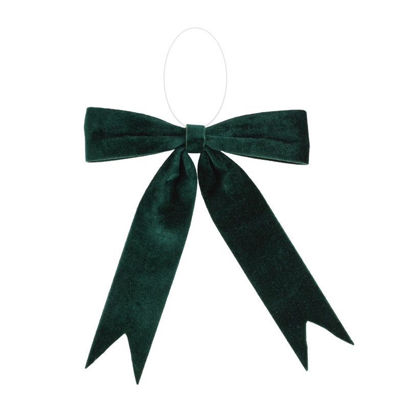  Holiday Bow, 1.25'' H x 15'' W x 10.5'' D, Green