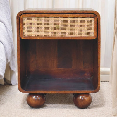 Auxane 17.72'' W Solid Wood Nightstand