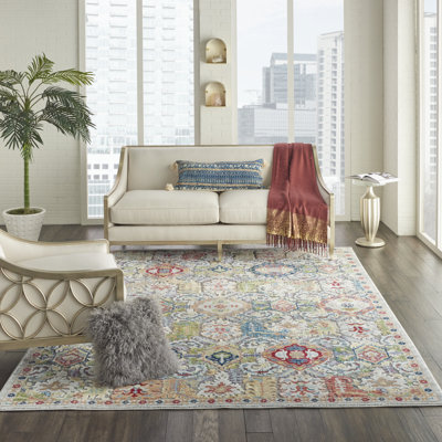 Hitton Blue/Red/Yellow Rug