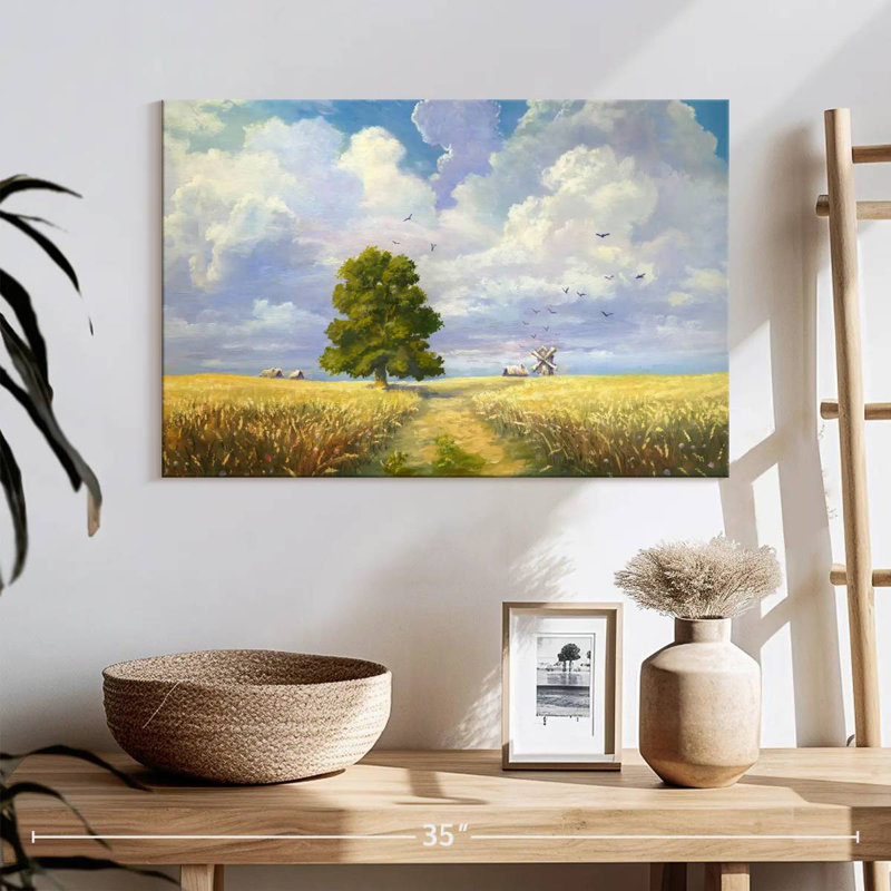 Harnek Fluffy Cloud Wheat Field