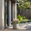 Grand pot / pot rond en béton avec trous de drainage-1575877214-1575877208