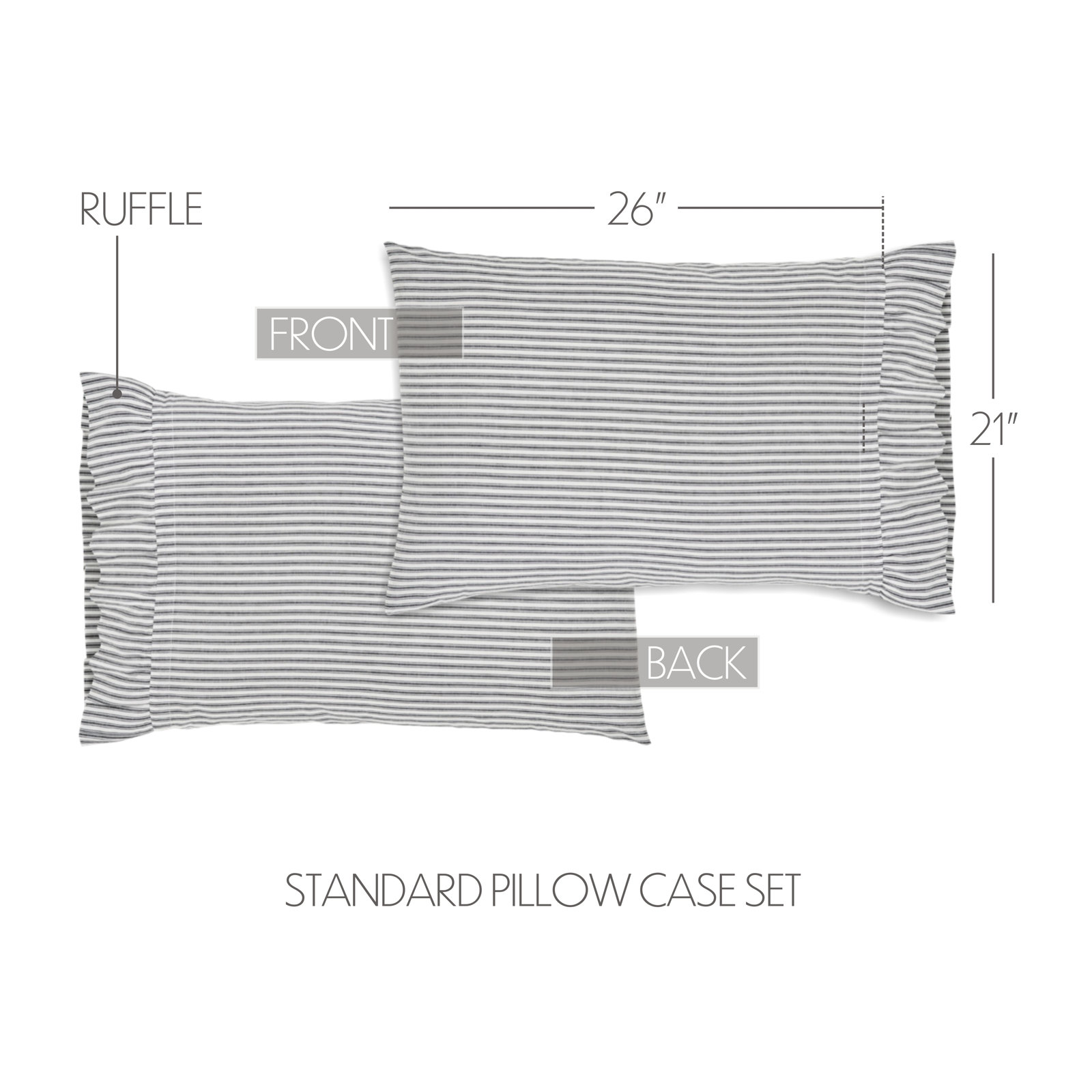 Keansburg 100% Cotton - Set of 2, Standard