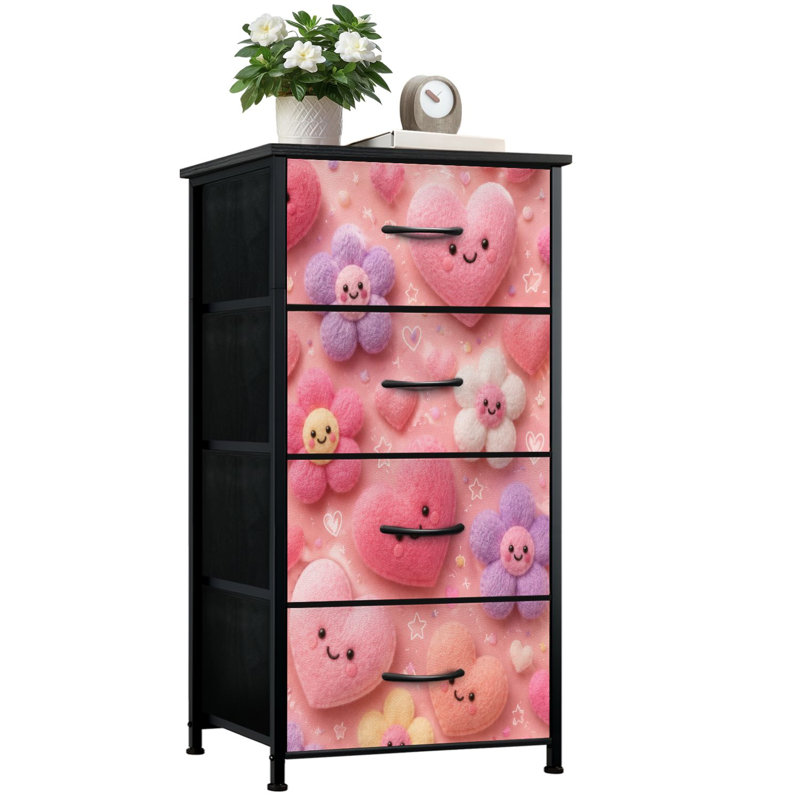 Commode de rangement verticale 4 tiroirs