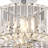 12" Chrome 2-Light Semi-Flush Mount Ceiling Light with K9 Crystal Shade, Modern Luxury Indoor Fixture