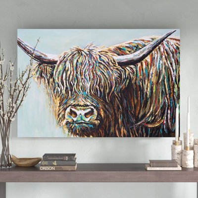 Woolly Highland I par Carolee Vitaletti - peinture sur toile tendue