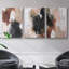 «Unbleached Neutrals I», reproduction sur toile 3 pièces-91887421-91887415