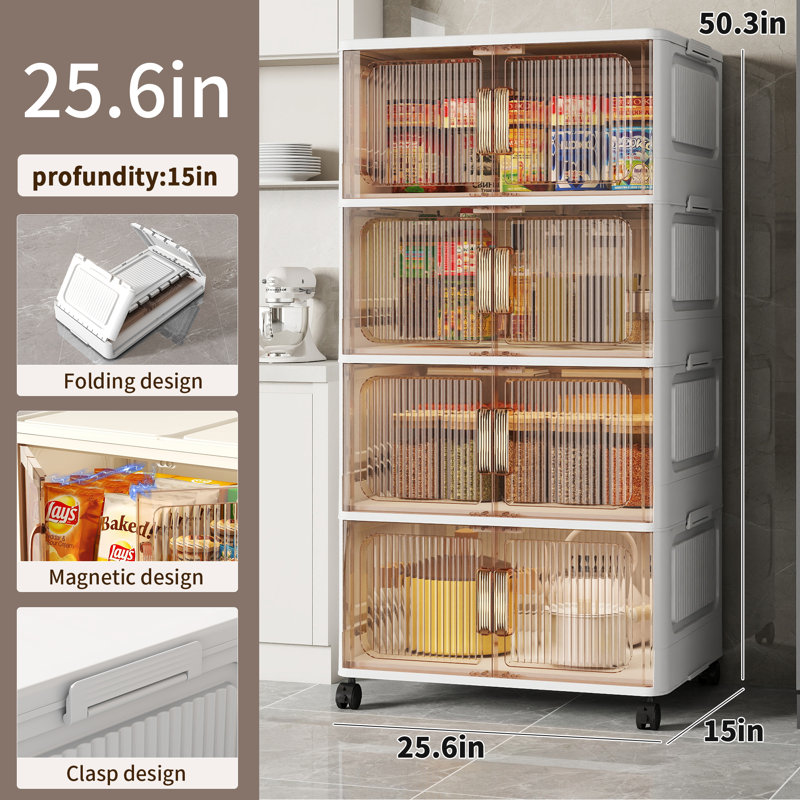 Collapsible Storage Bins With Lids