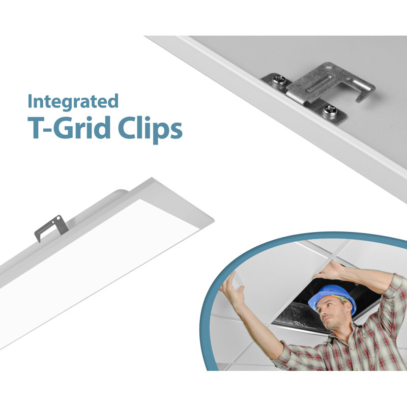 Dimmable Rectangle Troffer Ceiling Light