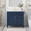 Meuble-lavabo moderne avec lavabo simple avec comptoir, 2 tiroirs, tiroir coulissant et rangement spacieux pour des salles de bain élégantes et fonctionnelles-3547248