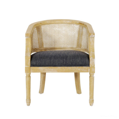Verano Wood And Cane Accent Chair