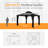 Hardtop Double-Roofed Aluminum Patio Gazebo Multiple Sizes-87351381