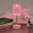 Acrylic Diamond pattern LED Table Lamp with Remote Control