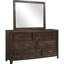 Miroir brun antique