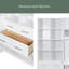 Grand lit escamotable mural avec placard, tiroirs et tablettes-999727206