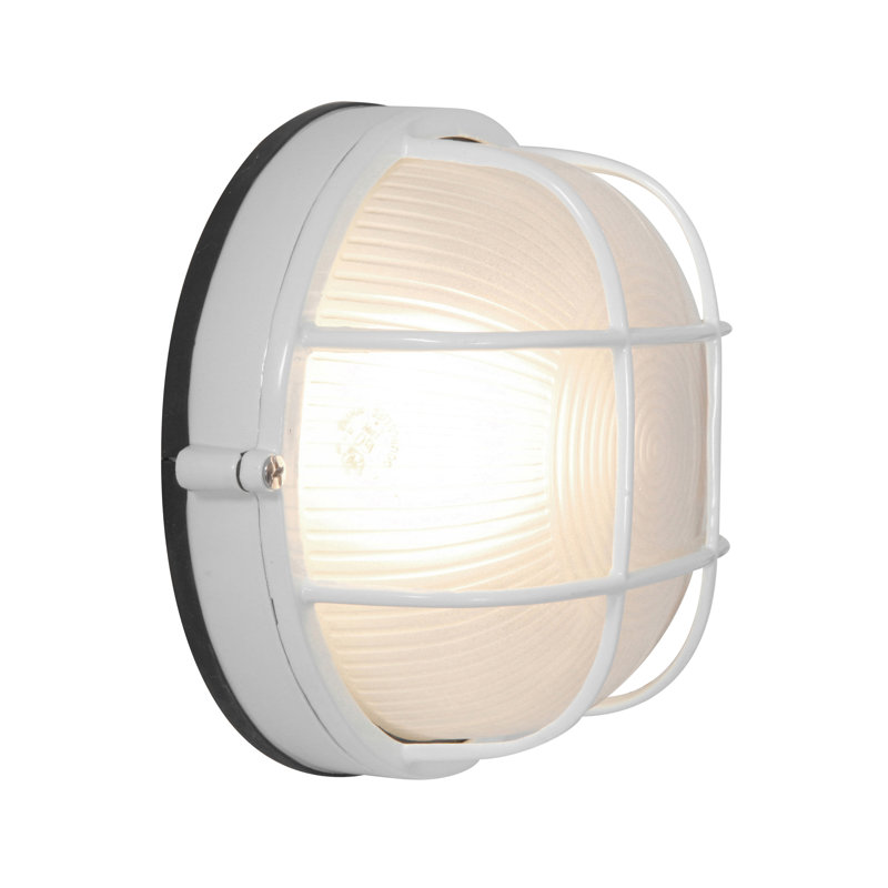 Yockey 1 - Bulb Outdoor Bulkhead Light, White