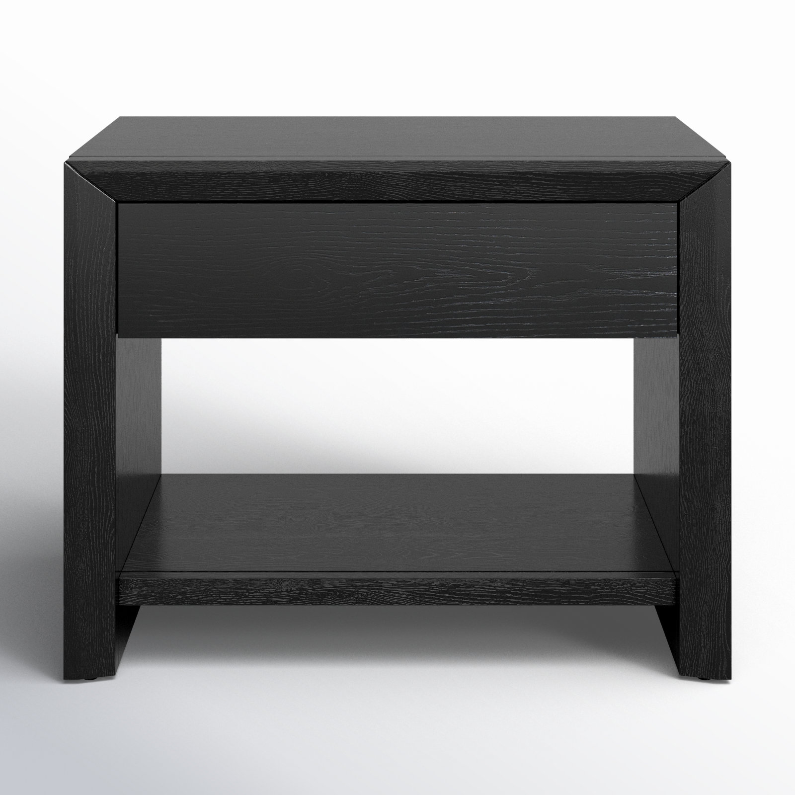 Wyat 1 Drawer Nightstand, Black