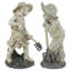 Ensemble de statue 2 jeunes jardiniers