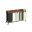 300 L Laundry Basket 5 Compartments, Laundry Sorter with 5 Pull-Out Removable Bags and Wheels Brown-133410783
