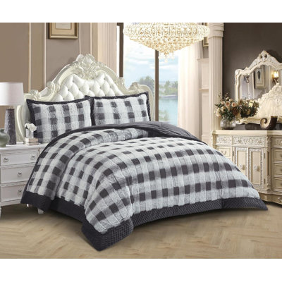 Microfiber Chequered Bedspread