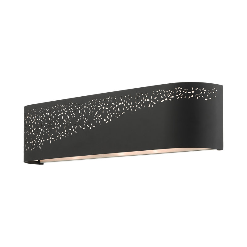 Bevil Flush Mounted Sconce, Black