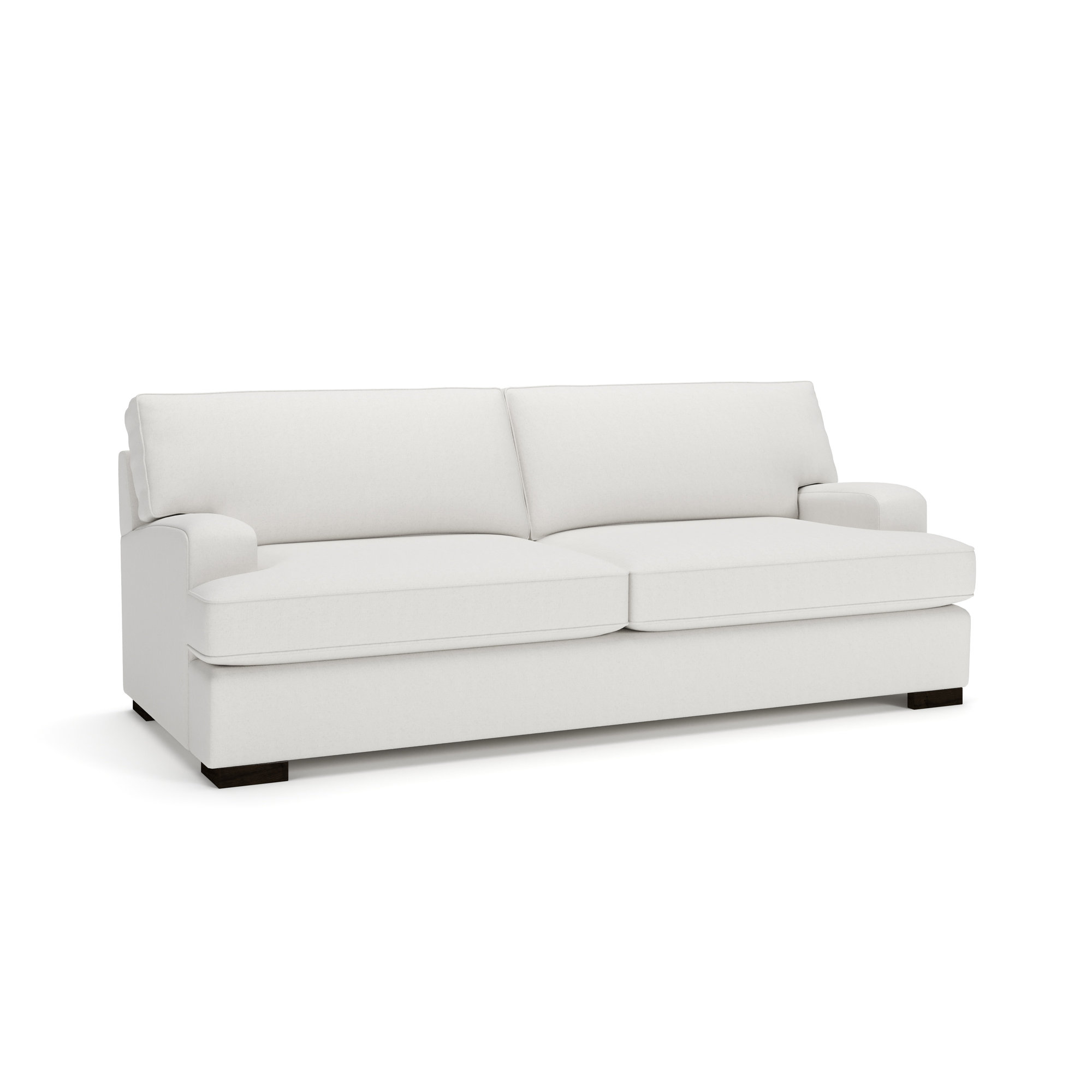 Chloe Upholstered Sofa, Macarena Beige Basketweave
