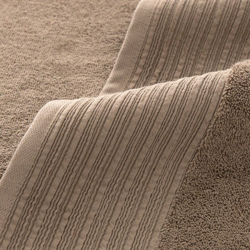 100% Cotton Plush Bath Towel, Tan