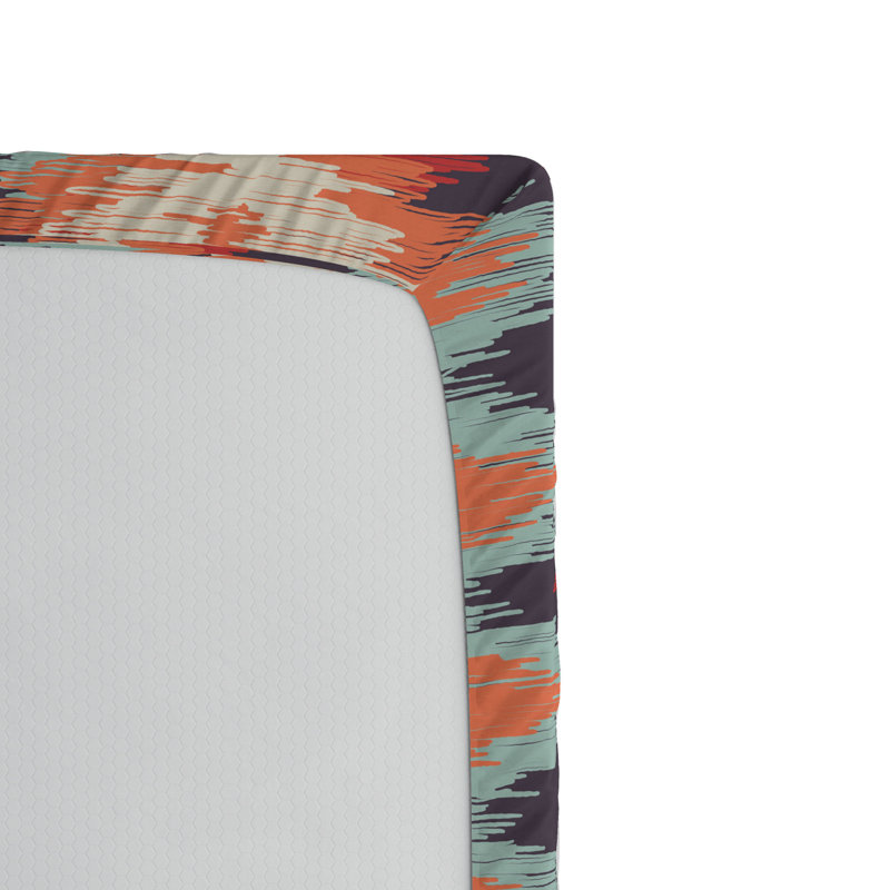 Microfiber Ikat Fitted Sheet, Full Fitted Sheet
