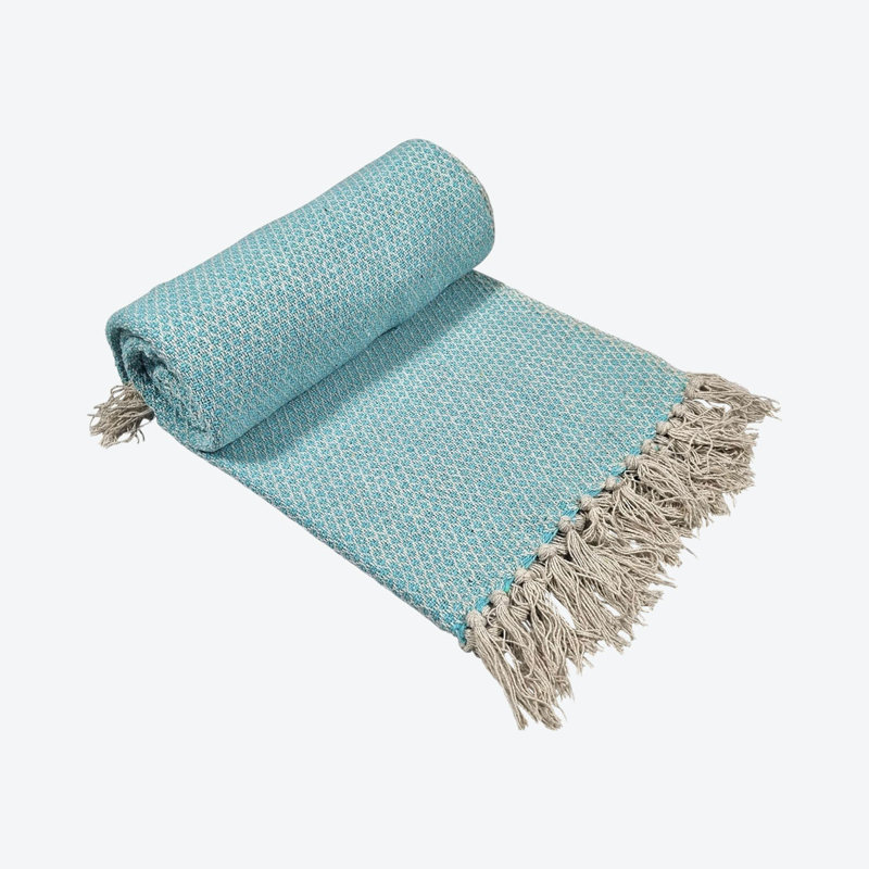 Thibodeau Throw Blanket, Light Blue