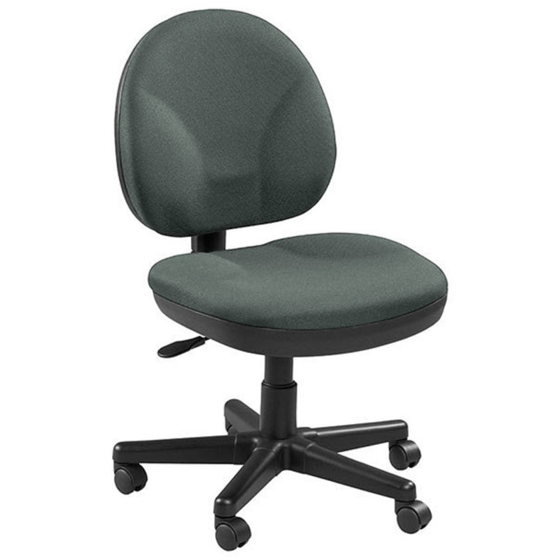 Chaise de bureau réglable pivotante en tissu, Étain