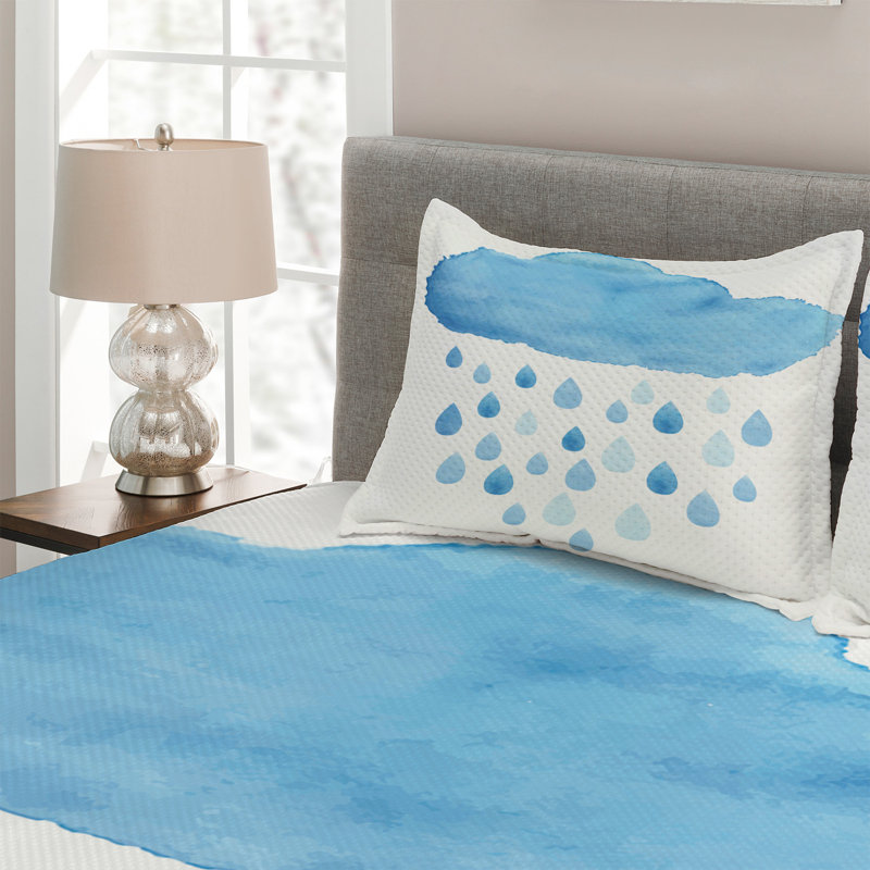 Polyester Coverlet, King Bedspread + 2 Shams
