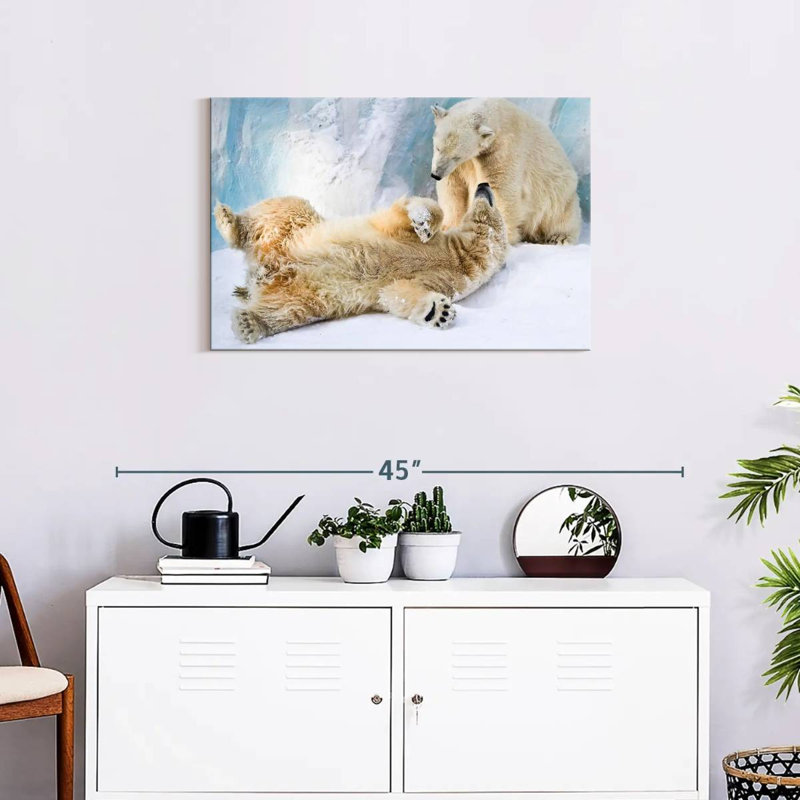 Brampt Polar Bears, 20" H x 30" W