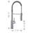 Catris Semi-Pro Pull-Down Dual-Spray Kitchen Faucet-38457388