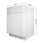 Armoire à 1 tiroir et 1 tablette inférieure l 24 po x H 34-1 / 2 po x P 24 po blanc Prêt à assembler (RTA)