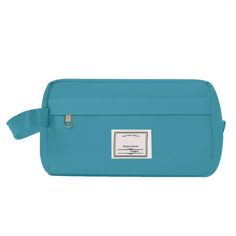 Ensemble de bagage 3 pièces - Valise à carreaux 28 po avec sac de toilette Wet-Dry Wet-Dry, bleu, Bleu