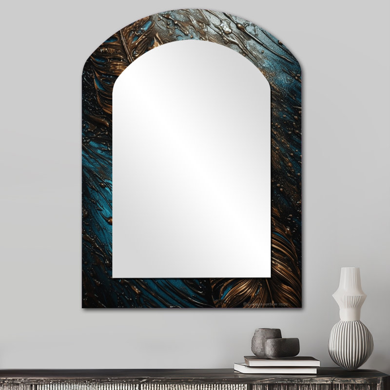 Plume dorée Glamour III, 34 po x 25 po