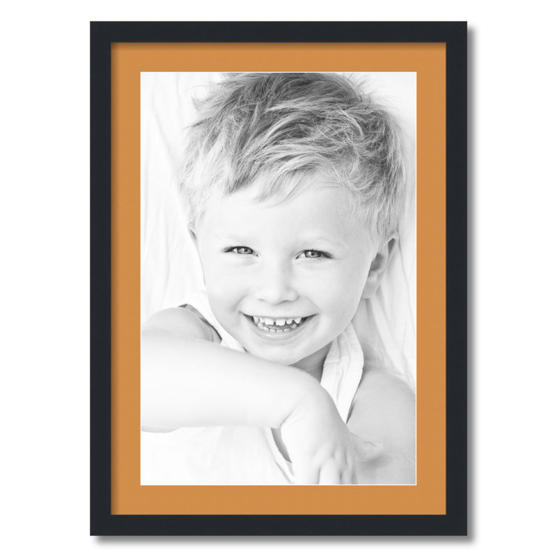 Matte Picture Frame with Mat, Amber