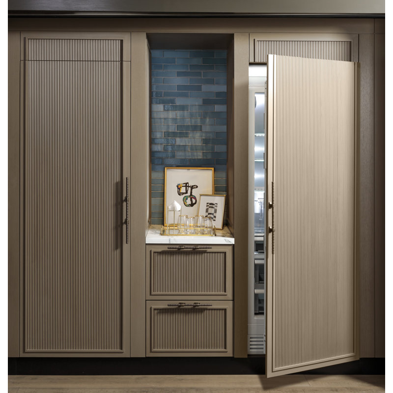Monogram Premium Column Pair: 30" W Freezer Column + 30" W Refrigerator Column, Panel Ready, Yes, Statement, Stainless Steel