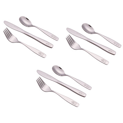 Childrens Cutlery 9 Piece Cutlery Set, Service for 3