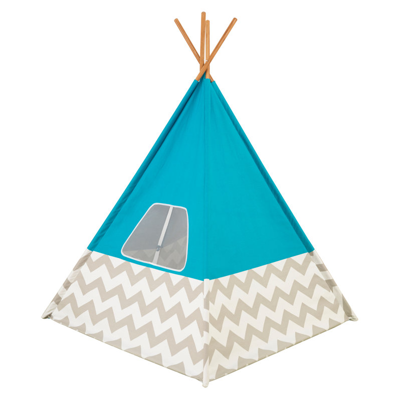Deluxe Triangular Play Tent, Turquoise