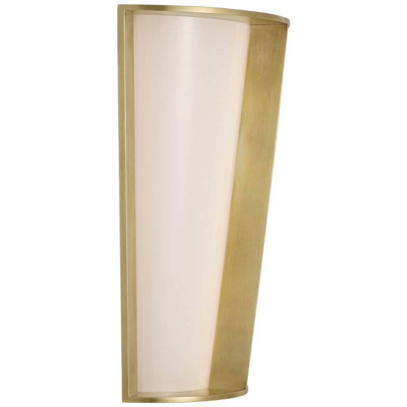 Barbara Barry Phinn 12" Tapered Sconce, Solid Brass, Soft Brass