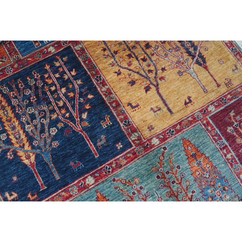 Handmade Wool Geometric Area Rug