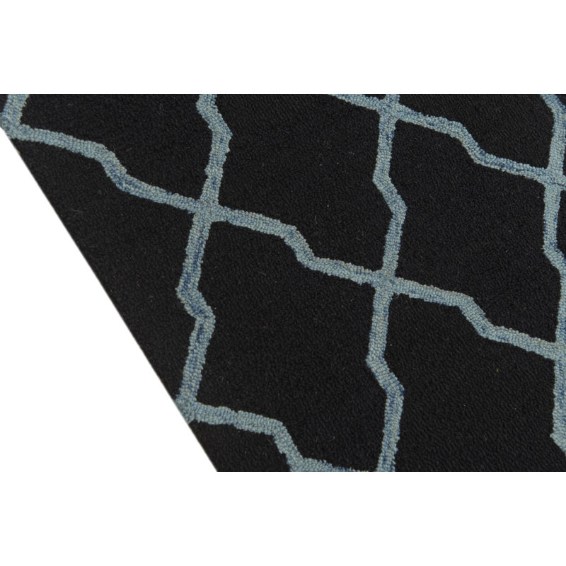 Tapis noir 5 x 8 Percy