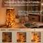 Lampe de table champignon multicolore en verre de style Murano avec gradateur-969134695